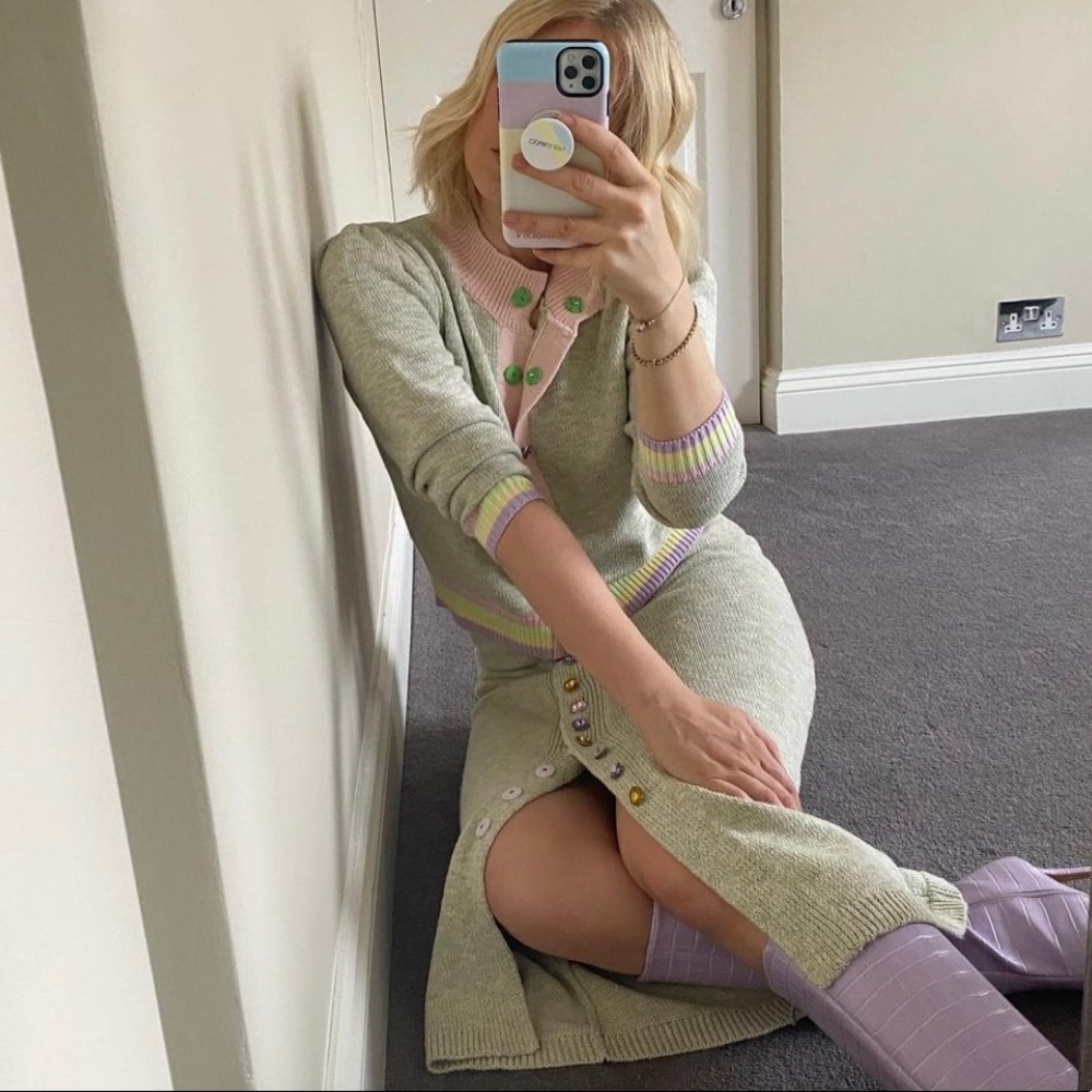 OLIVIA RUBIN VANESSA SPACE DYE KNIT SKIRT